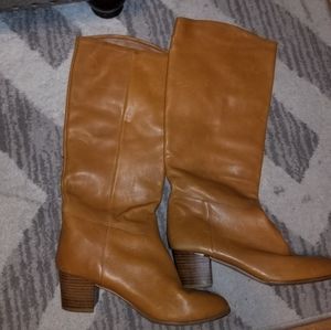 ZARA light Camel color knee high boots